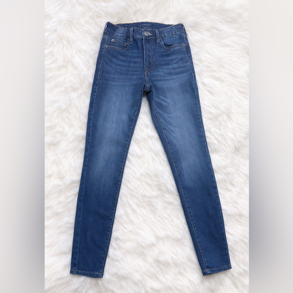 Aeropostale High Rise Size 2 Short Dark Wash Skinny Jeans